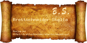 Brettschneider Stella névjegykártya