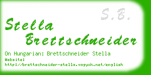 stella brettschneider business card